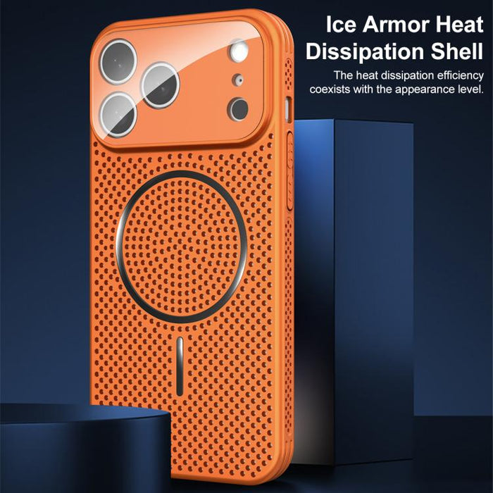 Funda para teléfono Ice Armor con airbag magnético y sistema de refrigeración, a prueba de golpes., For iPhone 17 Pro Max, For iPhone 17 Pro