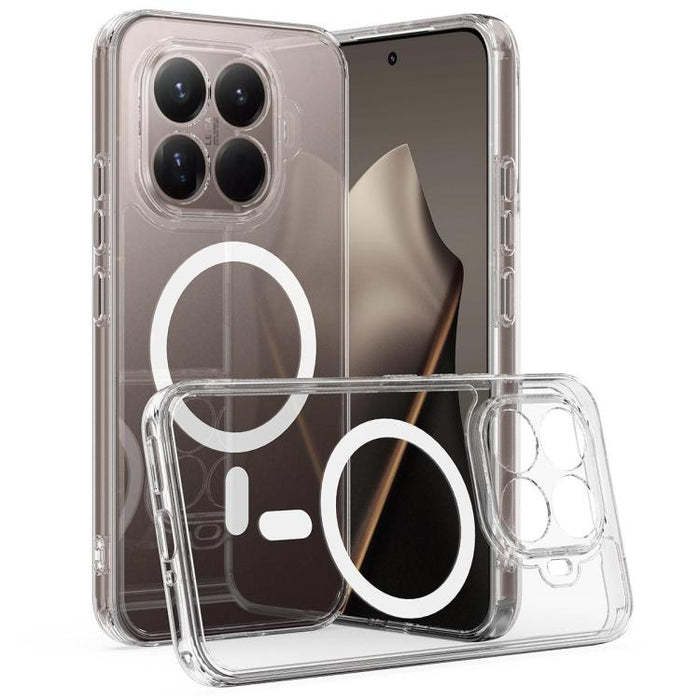 Funda de TPU de acrílico transparente con imán MagSafe y orificio grande para cámara, For Xiaomi 17 Pro Max, For Xiaomi 17 Pro, For Xiaomi 17, For Xiaomi 15T Pro 5G, For Xiaomi 15T 5G
