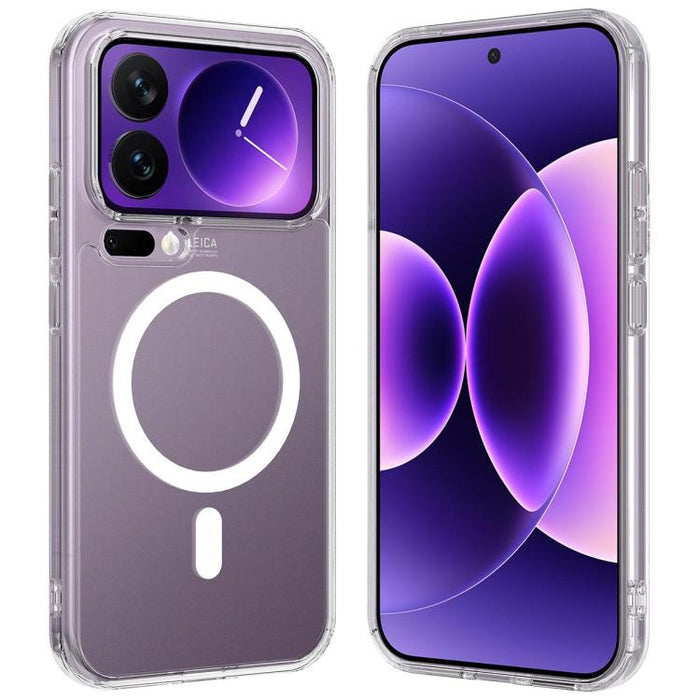 Funda de TPU de acrílico transparente con imán MagSafe y orificio grande para cámara, For Xiaomi 17 Pro Max, For Xiaomi 17 Pro, For Xiaomi 17, For Xiaomi 15T Pro 5G, For Xiaomi 15T 5G