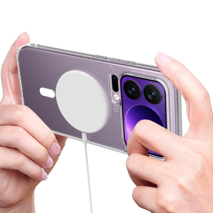 Funda de TPU de acrílico transparente con imán MagSafe y orificio grande para cámara, For Xiaomi 17 Pro Max, For Xiaomi 17 Pro, For Xiaomi 17, For Xiaomi 15T Pro 5G, For Xiaomi 15T 5G