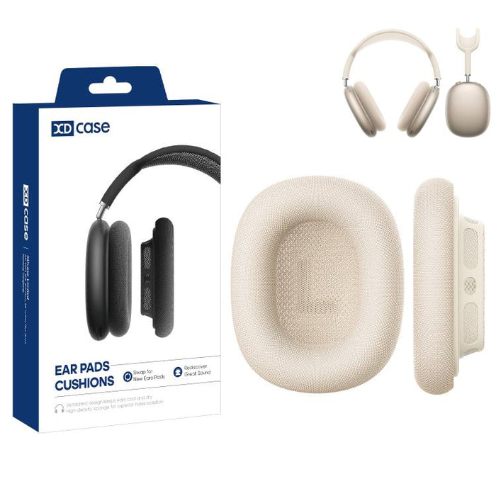 XDcase 1 par de almohadillas magnéticas de esponja de repuesto para auriculares, fabricadas en tela de malla, For AirPods Max 2