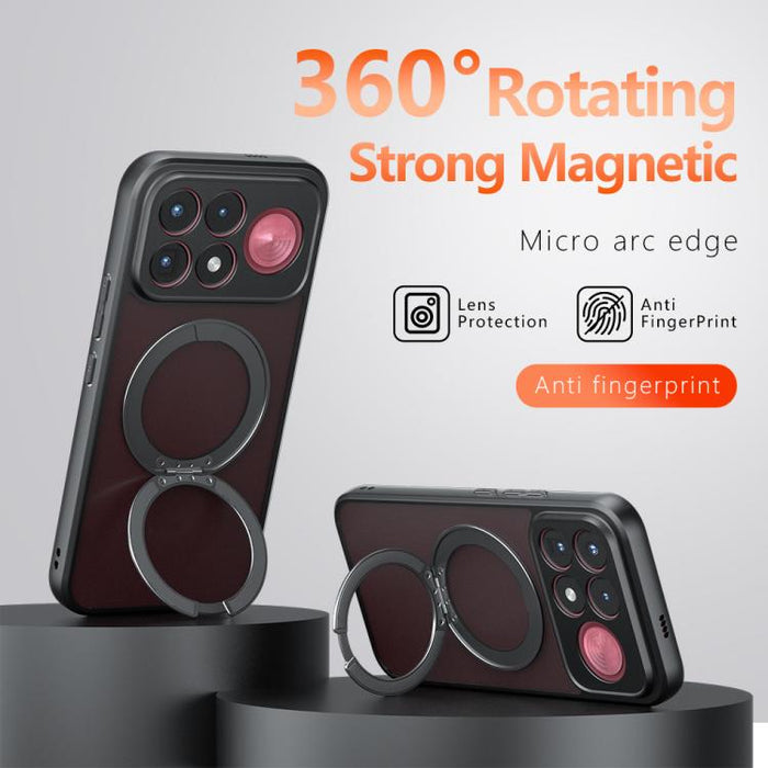 Funda para teléfono híbrida de PC TPU con soporte magnético Armor, For Redmi Turbo 5 Max / Poco X8 Pro Max, For Redmi Note 15 Pro+ 5G Global