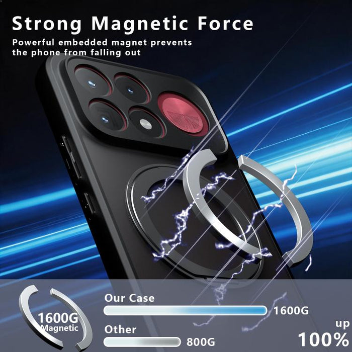 Funda para teléfono híbrida de PC TPU con soporte magnético Armor, For Redmi Turbo 5 Max / Poco X8 Pro Max, For Redmi Note 15 Pro+ 5G Global
