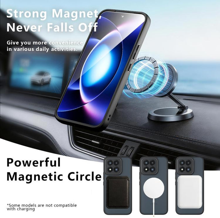 Funda para teléfono híbrida de PC TPU con soporte magnético Armor, For Xiaomi 17 Max 5G, For Xiaomi 17T Pro 5G, For Xiaomi 17T 5G, For Xiaomi 17 Ultra, For Xiaomi 17 Pro Max, For Xiaomi 15T Pro