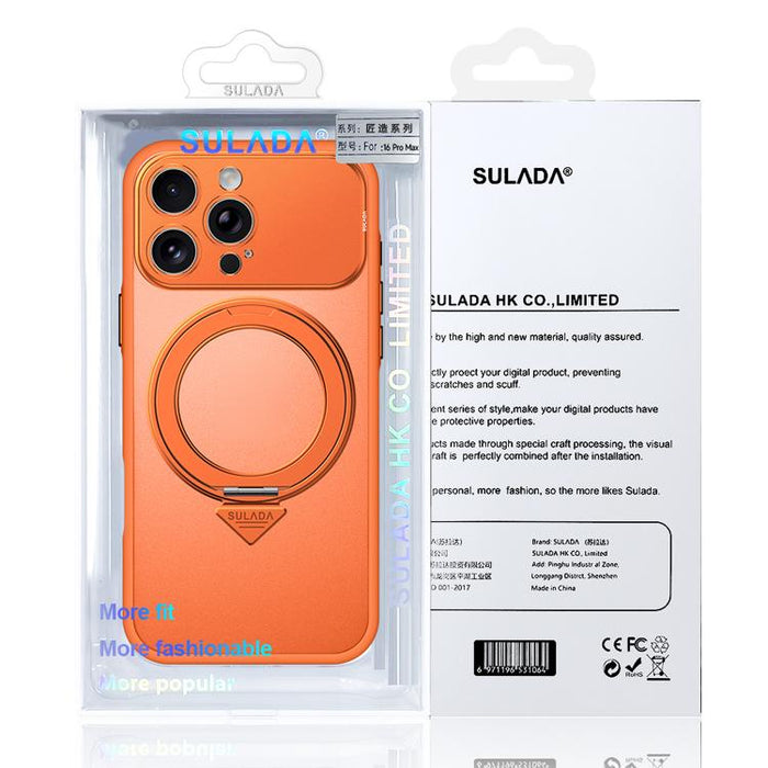 SULADA se transforma en una funda para teléfono 17 Pro semitransparente mate con soporte magnético giratorio., For iPhone 17 Pro Max, For iPhone 17 Pro, For iPhone 16 Pro Max, For iPhone 16 Pro
