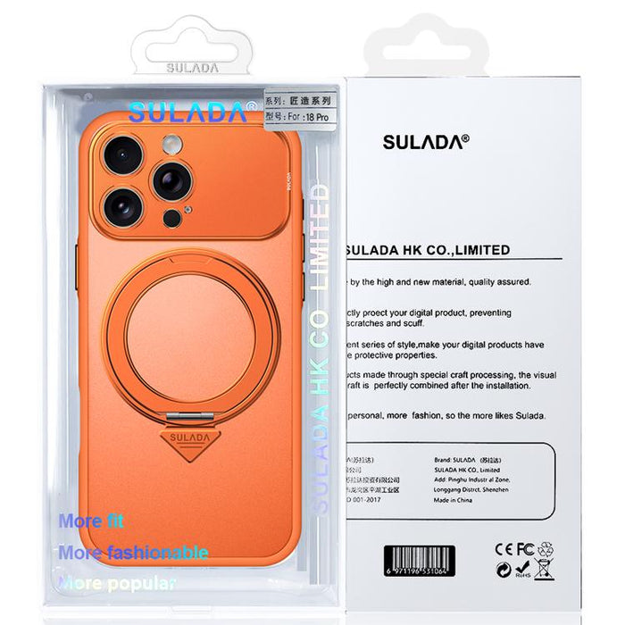 SULADA se transforma en una funda para teléfono 17 Pro semitransparente mate con soporte magnético giratorio., For iPhone 17 Pro Max, For iPhone 17 Pro, For iPhone 16 Pro Max, For iPhone 16 Pro