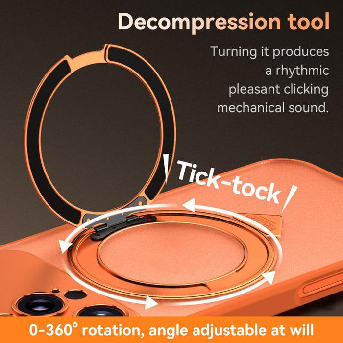 SULADA se transforma en una funda para teléfono 17 Pro semitransparente mate con soporte magnético giratorio., For iPhone 17 Pro Max, For iPhone 17 Pro, For iPhone 16 Pro Max, For iPhone 16 Pro
