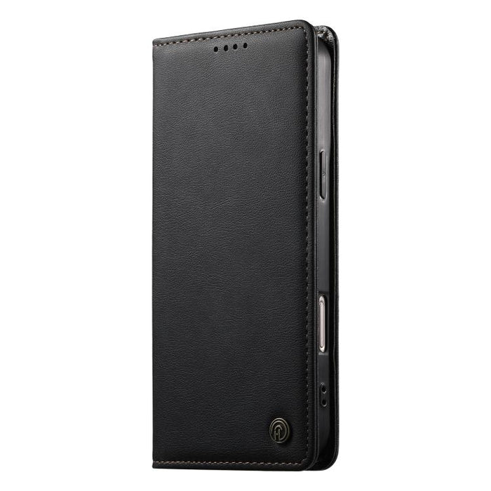 Funda para teléfono Dierfeng de cuero vegano con cierre magnético y protección RFID., For iPhone 17e / 16e, For iPhone 17 Pro Max, For iPhone 17 Pro, For iPhone 17, For iPhone Air, For iPhone 16 Pro Max, For iPhone 16 Pro, For iPhone 16 Plus           ...