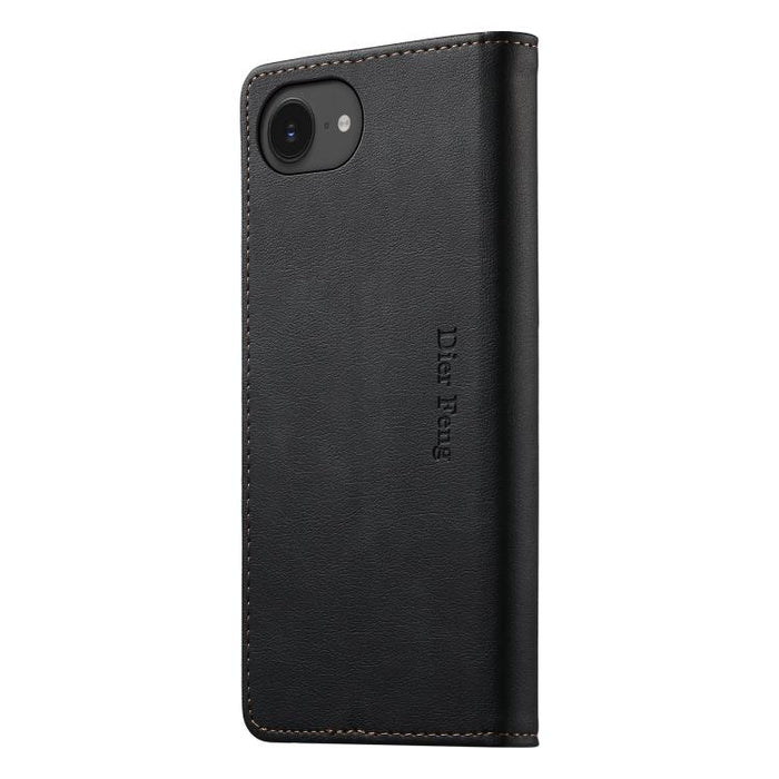 Funda para teléfono Dierfeng de cuero vegano con cierre magnético y protección RFID., For iPhone 17e / 16e, For iPhone 17 Pro Max, For iPhone 17 Pro, For iPhone 17, For iPhone Air, For iPhone 16 Pro Max, For iPhone 16 Pro, For iPhone 16 Plus           ...
