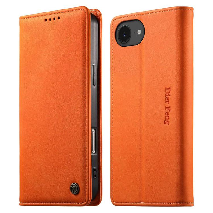 Funda para teléfono Dierfeng de cuero vegano con cierre magnético y protección RFID., For iPhone 17e / 16e, For iPhone 17 Pro Max, For iPhone 17 Pro, For iPhone 17, For iPhone Air, For iPhone 16 Pro Max, For iPhone 16 Pro, For iPhone 16 Plus           ...