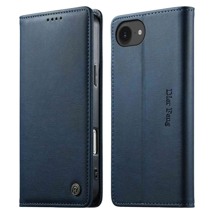 Funda para teléfono Dierfeng de cuero vegano con cierre magnético y protección RFID., For iPhone 17e / 16e, For iPhone 17 Pro Max, For iPhone 17 Pro, For iPhone 17, For iPhone Air, For iPhone 16 Pro Max, For iPhone 16 Pro, For iPhone 16 Plus           ...