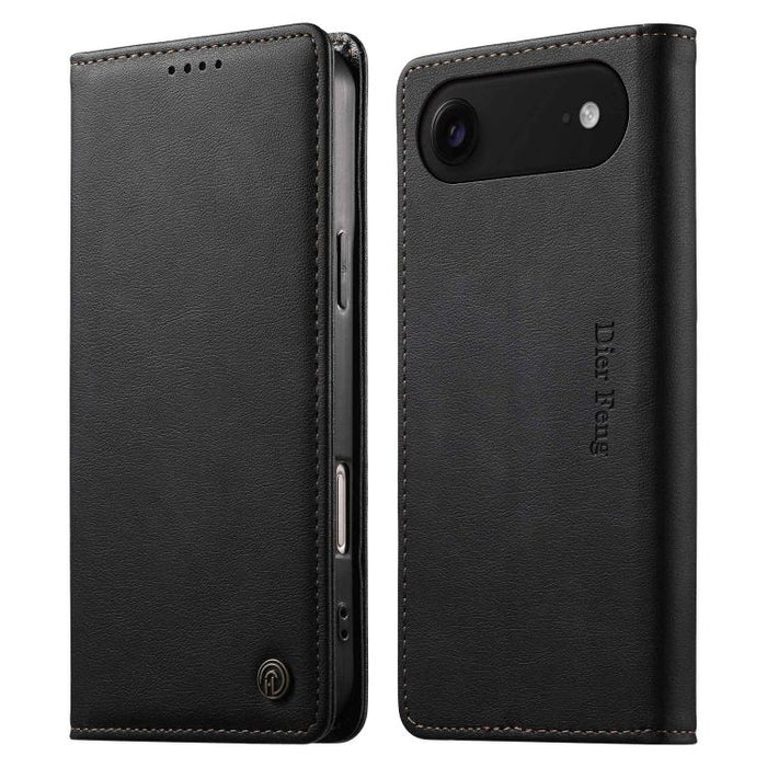 Funda para teléfono Dierfeng de cuero vegano con cierre magnético y protección RFID., For iPhone 17e / 16e, For iPhone 17 Pro Max, For iPhone 17 Pro, For iPhone 17, For iPhone Air, For iPhone 16 Pro Max, For iPhone 16 Pro, For iPhone 16 Plus           ...