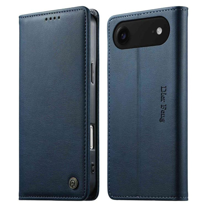 Funda para teléfono Dierfeng de cuero vegano con cierre magnético y protección RFID., For iPhone 17e / 16e, For iPhone 17 Pro Max, For iPhone 17 Pro, For iPhone 17, For iPhone Air, For iPhone 16 Pro Max, For iPhone 16 Pro, For iPhone 16 Plus           ...