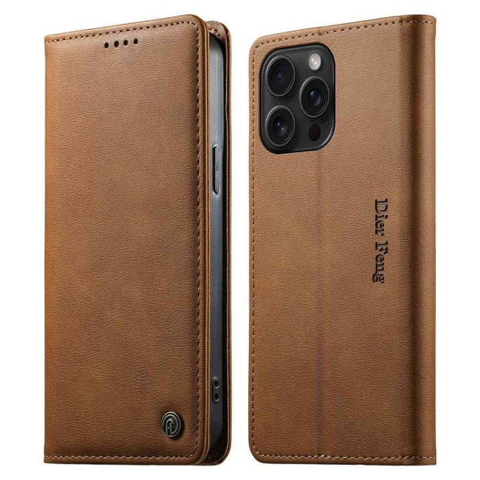 Funda para teléfono Dierfeng de cuero vegano con cierre magnético y protección RFID., For iPhone 14 Pro Max, For iPhone SE 2022 / SE 2020 / 7 / 8, For iPhone 13 Pro Max, For iPhone 13 Pro, For iPhone 13 mini, For iPhone 12 / 12 Pro, For iPhone 12 Pro M...