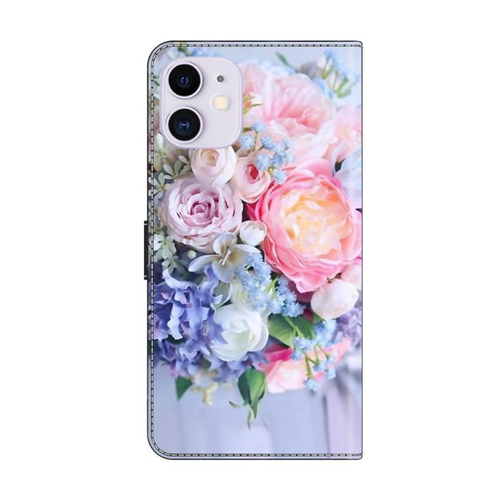 Funda para teléfono de cuero vegano pintado con efecto cristal, For iPhone 11, For iPhone 6 Plus/7 Plus/8 Plus, For iPhone 6 / 7