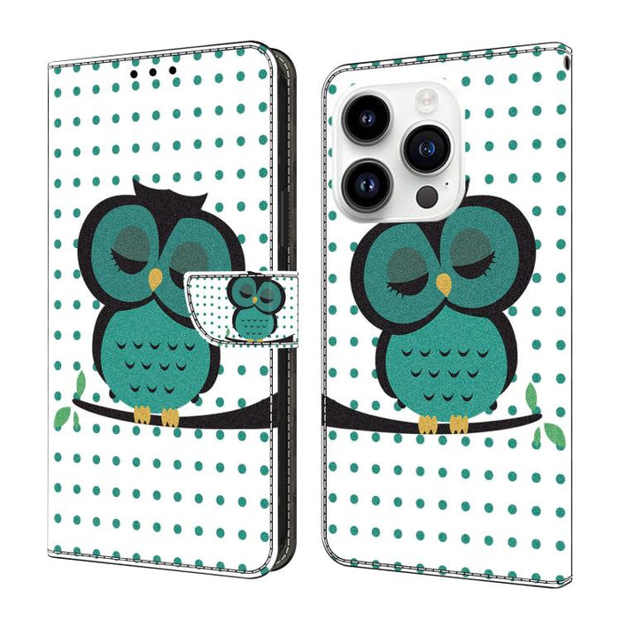 Funda para teléfono de cuero vegano pintado con efecto cristal, For iPhone 16e / 17e, For iPhone 17 Pro Max, For iPhone 17 Pro, For iPhone 17, For iPhone Air, For iPhone 16 Pro Max