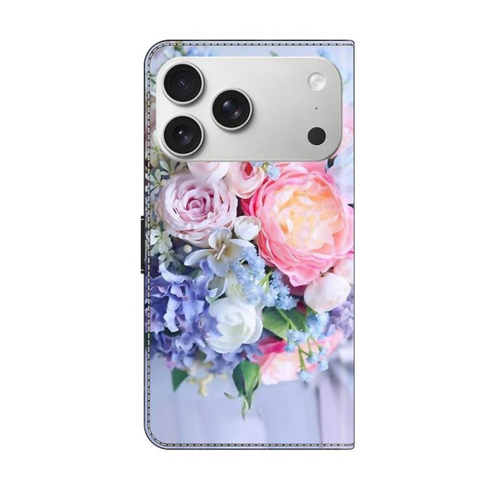 Funda para teléfono de cuero vegano pintado con efecto cristal, For iPhone 16e / 17e, For iPhone 17 Pro Max, For iPhone 17 Pro, For iPhone 17, For iPhone Air, For iPhone 16 Pro Max