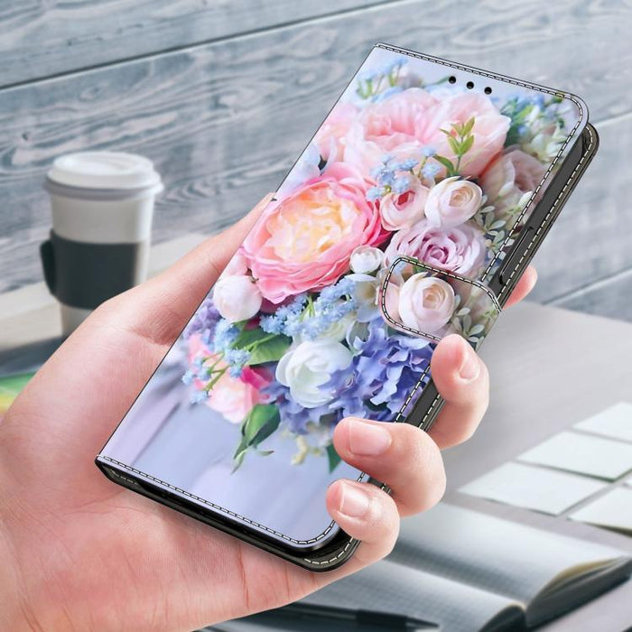 Funda para teléfono de cuero vegano pintado con efecto cristal, For iPhone 16e / 17e, For iPhone 17 Pro Max, For iPhone 17 Pro, For iPhone 17, For iPhone Air, For iPhone 16 Pro Max
