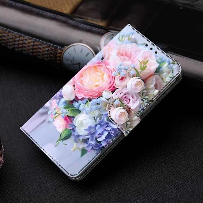 Funda para teléfono de cuero vegano pintado con efecto cristal, For iPhone 16e / 17e, For iPhone 17 Pro Max, For iPhone 17 Pro, For iPhone 17, For iPhone Air, For iPhone 16 Pro Max