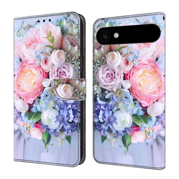 Funda para teléfono de cuero vegano pintado con efecto cristal, For iPhone 16e / 17e, For iPhone 17 Pro Max, For iPhone 17 Pro, For iPhone 17, For iPhone Air, For iPhone 16 Pro Max