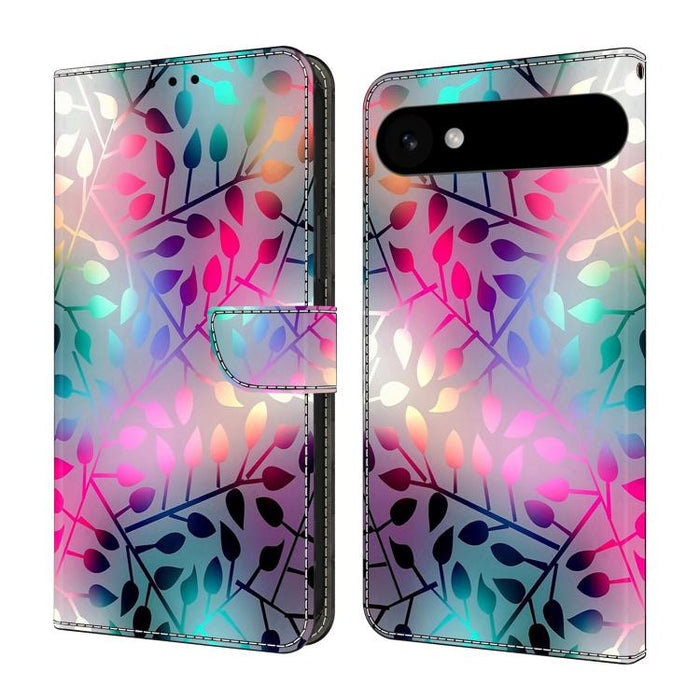 Funda para teléfono de cuero vegano pintado con efecto cristal, For iPhone 16e / 17e, For iPhone 17 Pro Max, For iPhone 17 Pro, For iPhone 17, For iPhone Air, For iPhone 16 Pro Max