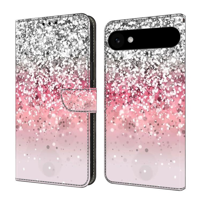 Funda para teléfono de cuero vegano pintado con efecto cristal, For iPhone 16e / 17e, For iPhone 17 Pro Max, For iPhone 17 Pro, For iPhone 17, For iPhone Air, For iPhone 16 Pro Max