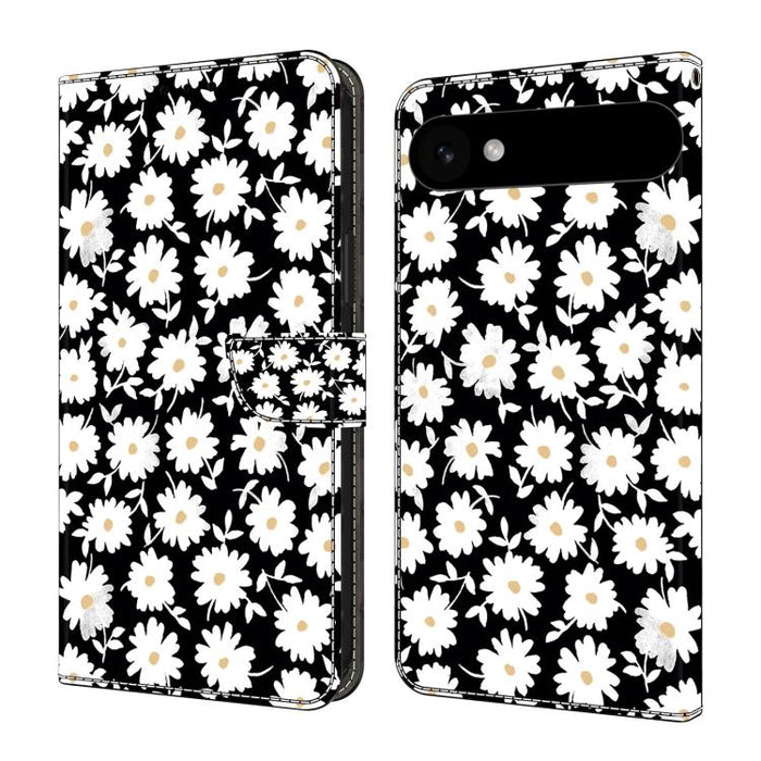 Funda para teléfono de cuero vegano pintado con efecto cristal, For iPhone 16e / 17e, For iPhone 17 Pro Max, For iPhone 17 Pro, For iPhone 17, For iPhone Air, For iPhone 16 Pro Max