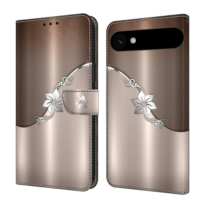 Funda para teléfono de cuero vegano pintado con efecto cristal, For iPhone 16e / 17e, For iPhone 17 Pro Max, For iPhone 17 Pro, For iPhone 17, For iPhone Air, For iPhone 16 Pro Max