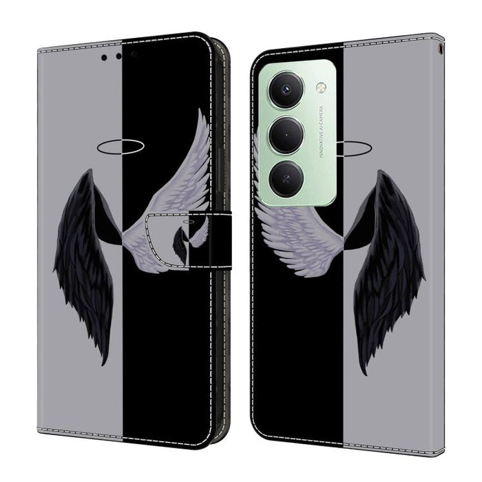 Funda para teléfono de cuero vegano pintado con efecto cristal, For Redmi Note 15 5G / 4G Global 164mm, For Redmi Note 15 Pro 5G Global 163.6mm, For Redmi 15C 5G / 4G EU 173mm, For Redmi 15 5G Global / 4G SEA 169.5mm, For Redmi 15 5G / 4G EU 171mm     ...