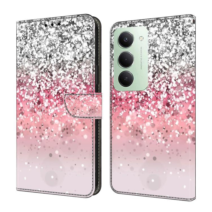 Funda para teléfono de cuero vegano pintado con efecto cristal, For Redmi Note 15 5G / 4G Global 164mm, For Redmi Note 15 Pro 5G Global 163.6mm, For Redmi 15C 5G / 4G EU 173mm, For Redmi 15 5G Global / 4G SEA 169.5mm, For Redmi 15 5G / 4G EU 171mm     ...