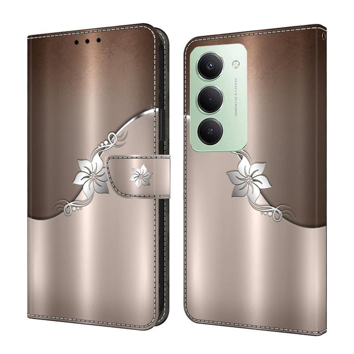 Funda para teléfono de cuero vegano pintado con efecto cristal, For Redmi Note 15 5G / 4G Global 164mm, For Redmi Note 15 Pro 5G Global 163.6mm, For Redmi 15C 5G / 4G EU 173mm, For Redmi 15 5G Global / 4G SEA 169.5mm, For Redmi 15 5G / 4G EU 171mm     ...