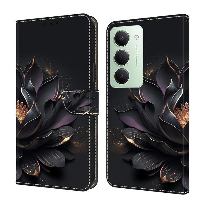 Funda para teléfono de cuero vegano pintado con efecto cristal, For Redmi Note 15 5G / 4G Global 164mm, For Redmi Note 15 Pro 5G Global 163.6mm, For Redmi 15C 5G / 4G EU 173mm, For Redmi 15 5G Global / 4G SEA 169.5mm, For Redmi 15 5G / 4G EU 171mm     ...