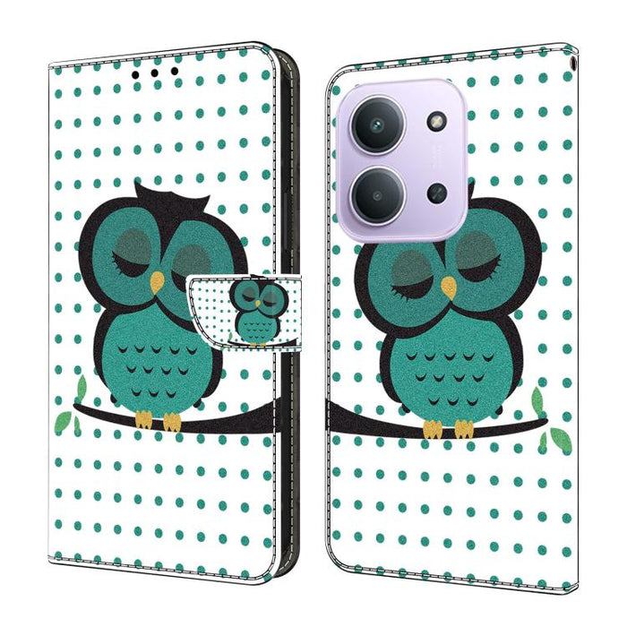 Funda para teléfono de cuero vegano pintado con efecto cristal, For Redmi Note 15 5G / 4G Global 164mm, For Redmi Note 15 Pro 5G Global 163.6mm, For Redmi 15C 5G / 4G EU 173mm, For Redmi 15 5G Global / 4G SEA 169.5mm, For Redmi 15 5G / 4G EU 171mm     ...