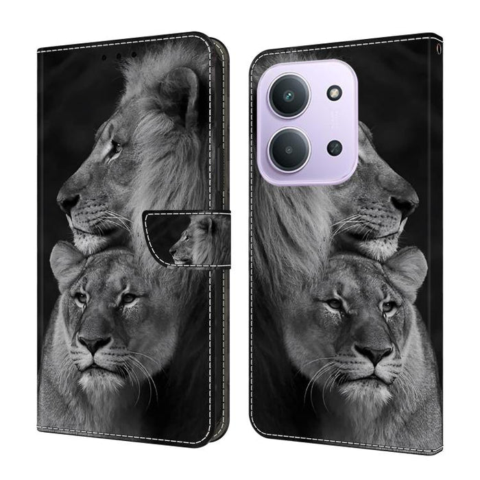 Funda para teléfono de cuero vegano pintado con efecto cristal, For Redmi Note 15 5G / 4G Global 164mm, For Redmi Note 15 Pro 5G Global 163.6mm, For Redmi 15C 5G / 4G EU 173mm, For Redmi 15 5G Global / 4G SEA 169.5mm, For Redmi 15 5G / 4G EU 171mm     ...