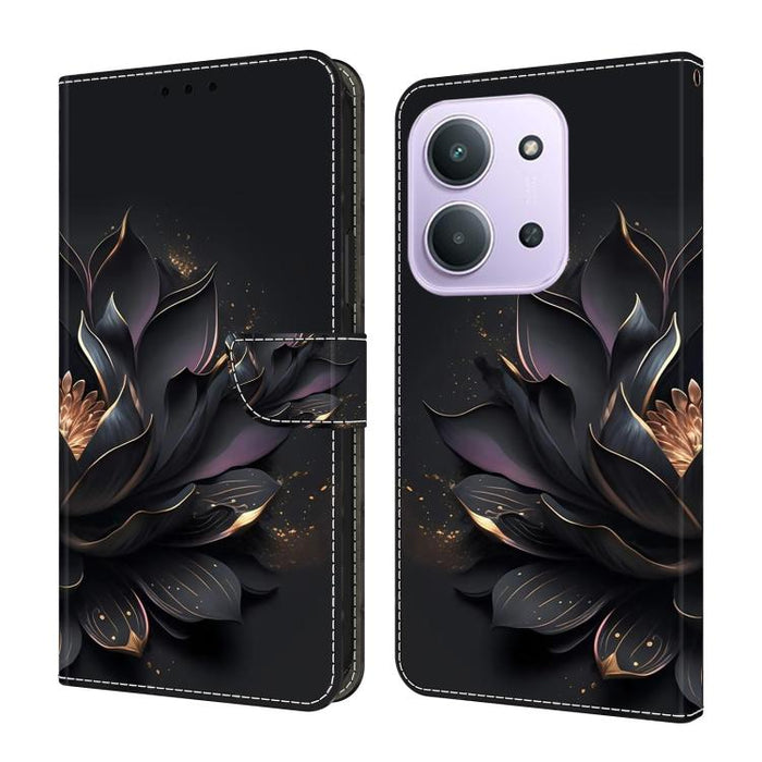Funda para teléfono de cuero vegano pintado con efecto cristal, For Redmi Note 15 5G / 4G Global 164mm, For Redmi Note 15 Pro 5G Global 163.6mm, For Redmi 15C 5G / 4G EU 173mm, For Redmi 15 5G Global / 4G SEA 169.5mm, For Redmi 15 5G / 4G EU 171mm     ...