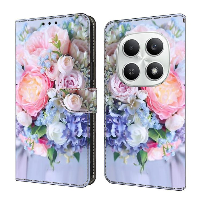 Funda para teléfono de cuero vegano pintado con efecto cristal, For Redmi Note 15 5G / 4G Global 164mm, For Redmi Note 15 Pro 5G Global 163.6mm, For Redmi 15C 5G / 4G EU 173mm, For Redmi 15 5G Global / 4G SEA 169.5mm, For Redmi 15 5G / 4G EU 171mm     ...