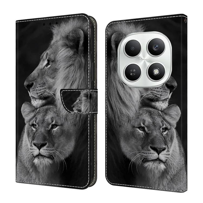 Funda para teléfono de cuero vegano pintado con efecto cristal, For Redmi Note 15 5G / 4G Global 164mm, For Redmi Note 15 Pro 5G Global 163.6mm, For Redmi 15C 5G / 4G EU 173mm, For Redmi 15 5G Global / 4G SEA 169.5mm, For Redmi 15 5G / 4G EU 171mm     ...