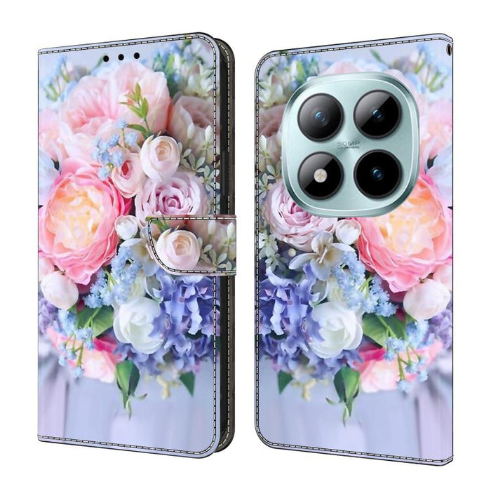 Funda para teléfono de cuero vegano pintado con efecto cristal, For Redmi Note 15 5G / 4G Global 164mm, For Redmi Note 15 Pro 5G Global 163.6mm, For Redmi 15C 5G / 4G EU 173mm, For Redmi 15 5G Global / 4G SEA 169.5mm, For Redmi 15 5G / 4G EU 171mm     ...