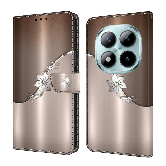 Funda para teléfono de cuero vegano pintado con efecto cristal, For Redmi Note 15 5G / 4G Global 164mm, For Redmi Note 15 Pro 5G Global 163.6mm, For Redmi 15C 5G / 4G EU 173mm, For Redmi 15 5G Global / 4G SEA 169.5mm, For Redmi 15 5G / 4G EU 171mm     ...