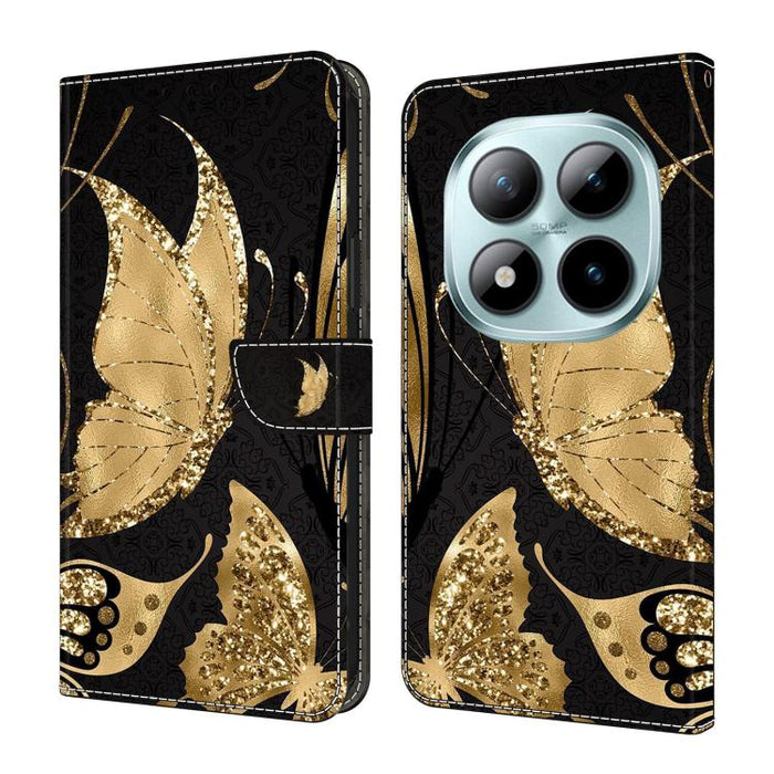 Funda para teléfono de cuero vegano pintado con efecto cristal, For Redmi Note 15 5G / 4G Global 164mm, For Redmi Note 15 Pro 5G Global 163.6mm, For Redmi 15C 5G / 4G EU 173mm, For Redmi 15 5G Global / 4G SEA 169.5mm, For Redmi 15 5G / 4G EU 171mm     ...