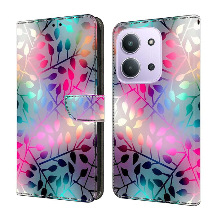 Funda para teléfono de cuero vegano pintado con efecto cristal, For Redmi Note 15 5G / 4G Global 164mm, For Redmi Note 15 Pro 5G Global 163.6mm, For Redmi 15C 5G / 4G EU 173mm, For Redmi 15 5G Global / 4G SEA 169.5mm, For Redmi 15 5G / 4G EU 171mm     ...