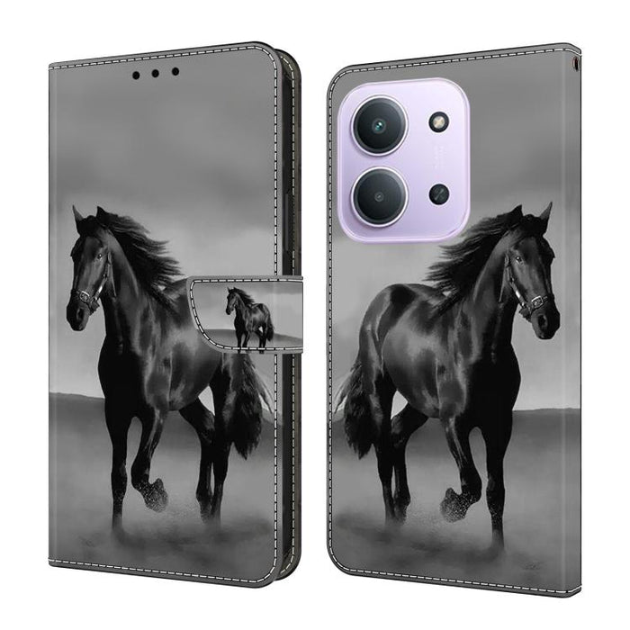 Funda para teléfono de cuero vegano pintado con efecto cristal, For Redmi Note 15 5G / 4G Global 164mm, For Redmi Note 15 Pro 5G Global 163.6mm, For Redmi 15C 5G / 4G EU 173mm, For Redmi 15 5G Global / 4G SEA 169.5mm, For Redmi 15 5G / 4G EU 171mm     ...