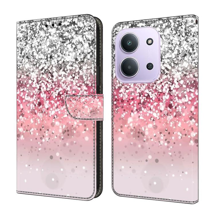 Funda para teléfono de cuero vegano pintado con efecto cristal, For Redmi Note 15 5G / 4G Global 164mm, For Redmi Note 15 Pro 5G Global 163.6mm, For Redmi 15C 5G / 4G EU 173mm, For Redmi 15 5G Global / 4G SEA 169.5mm, For Redmi 15 5G / 4G EU 171mm     ...