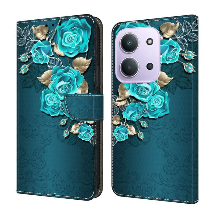 Funda para teléfono de cuero vegano pintado con efecto cristal, For Redmi Note 15 5G / 4G Global 164mm, For Redmi Note 15 Pro 5G Global 163.6mm, For Redmi 15C 5G / 4G EU 173mm, For Redmi 15 5G Global / 4G SEA 169.5mm, For Redmi 15 5G / 4G EU 171mm     ...
