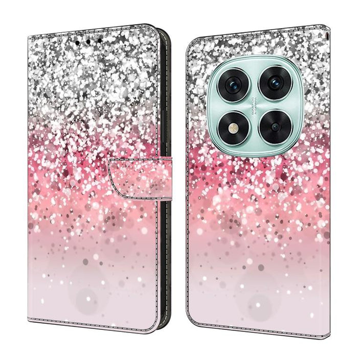 Funda para teléfono de cuero vegano pintado con efecto cristal, For Redmi Note 14 4G 164.84mm, For Redmi Note 14 Pro+ 5G / Poco X7, For Redmi 14C 5G / 4G, For Redmi Note 14 Pro 4G, For Redmi Note 14 4G 163.25mm, For Redmi Note 14 5G