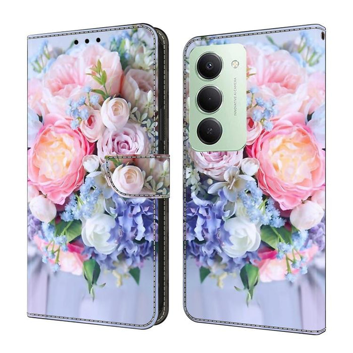 Funda para teléfono de cuero vegano pintado con efecto cristal, For Redmi Note 15 5G / 4G Global 164mm, For Redmi Note 15 Pro 5G Global 163.6mm, For Redmi 15C 5G / 4G EU 173mm, For Redmi 15 5G Global / 4G SEA 169.5mm, For Redmi 15 5G / 4G EU 171mm     ...