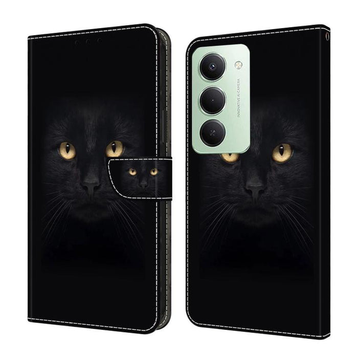 Funda para teléfono de cuero vegano pintado con efecto cristal, For Redmi Note 15 5G / 4G Global 164mm, For Redmi Note 15 Pro 5G Global 163.6mm, For Redmi 15C 5G / 4G EU 173mm, For Redmi 15 5G Global / 4G SEA 169.5mm, For Redmi 15 5G / 4G EU 171mm     ...