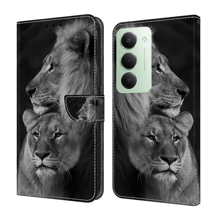 Funda para teléfono de cuero vegano pintado con efecto cristal, For Redmi Note 15 5G / 4G Global 164mm, For Redmi Note 15 Pro 5G Global 163.6mm, For Redmi 15C 5G / 4G EU 173mm, For Redmi 15 5G Global / 4G SEA 169.5mm, For Redmi 15 5G / 4G EU 171mm     ...