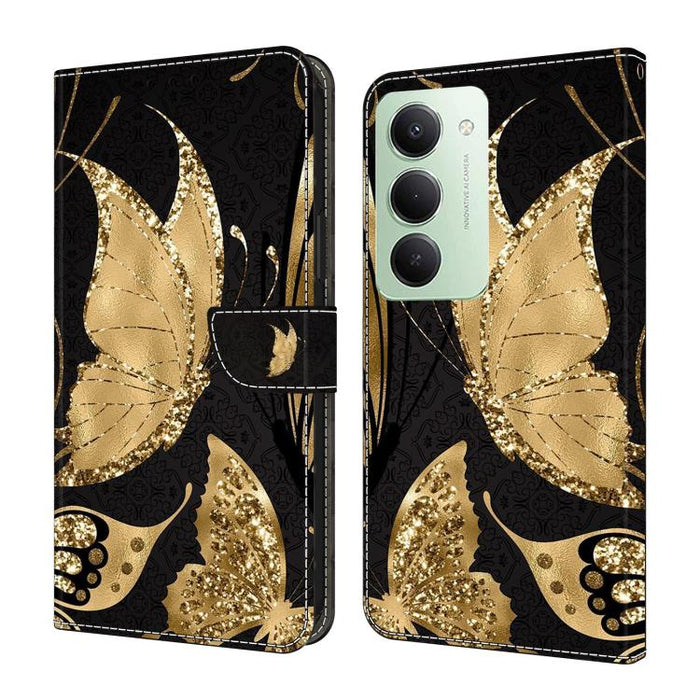 Funda para teléfono de cuero vegano pintado con efecto cristal, For Redmi Note 15 5G / 4G Global 164mm, For Redmi Note 15 Pro 5G Global 163.6mm, For Redmi 15C 5G / 4G EU 173mm, For Redmi 15 5G Global / 4G SEA 169.5mm, For Redmi 15 5G / 4G EU 171mm     ...