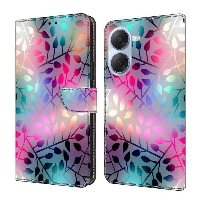 Funda para teléfono de cuero vegano pintado con efecto cristal, For Redmi Note 15 5G / 4G Global 164mm, For Redmi Note 15 Pro 5G Global 163.6mm, For Redmi 15C 5G / 4G EU 173mm, For Redmi 15 5G Global / 4G SEA 169.5mm, For Redmi 15 5G / 4G EU 171mm     ...